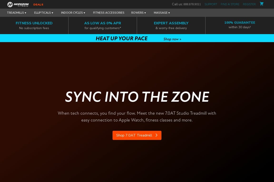 Horizon Fitness US Preferred homepage
