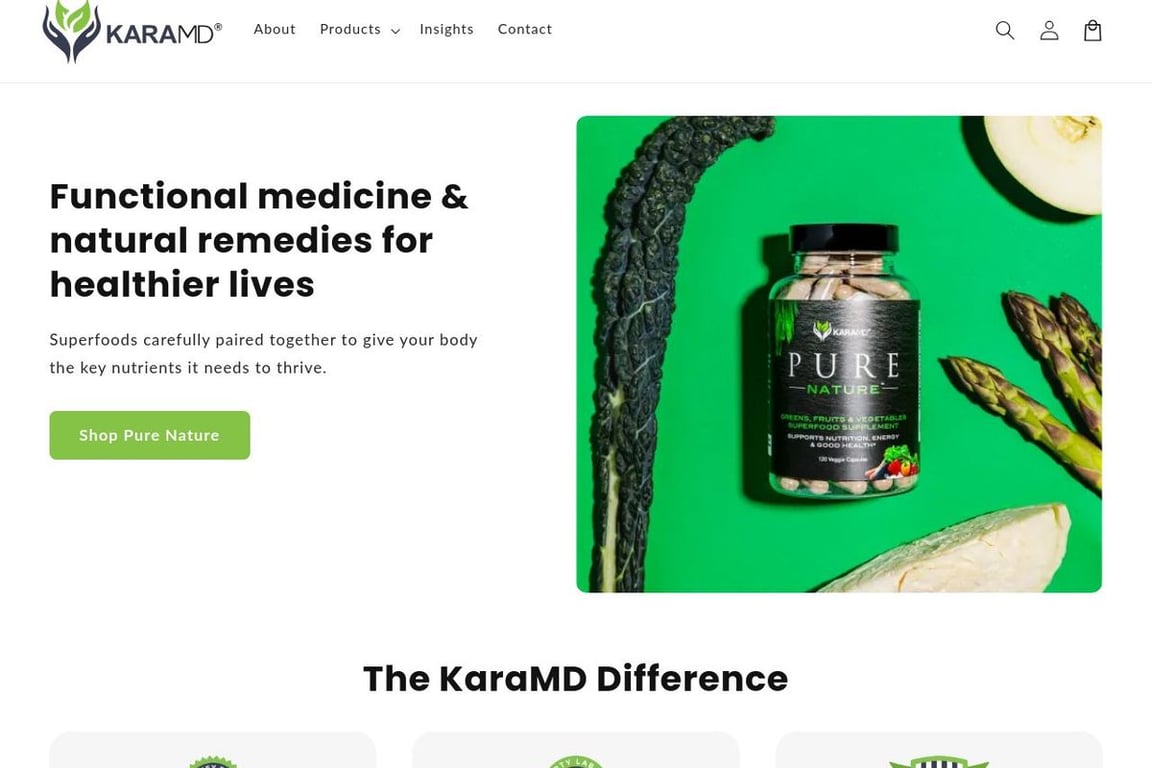 KaraMD homepage