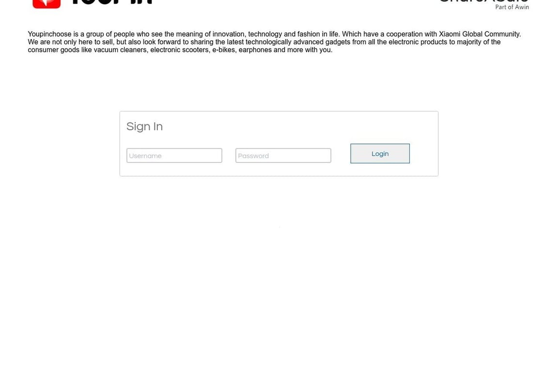 Youpinchoose affiliate program signup page