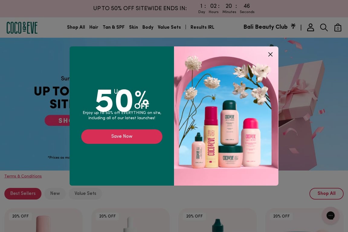 Coco & Eve homepage