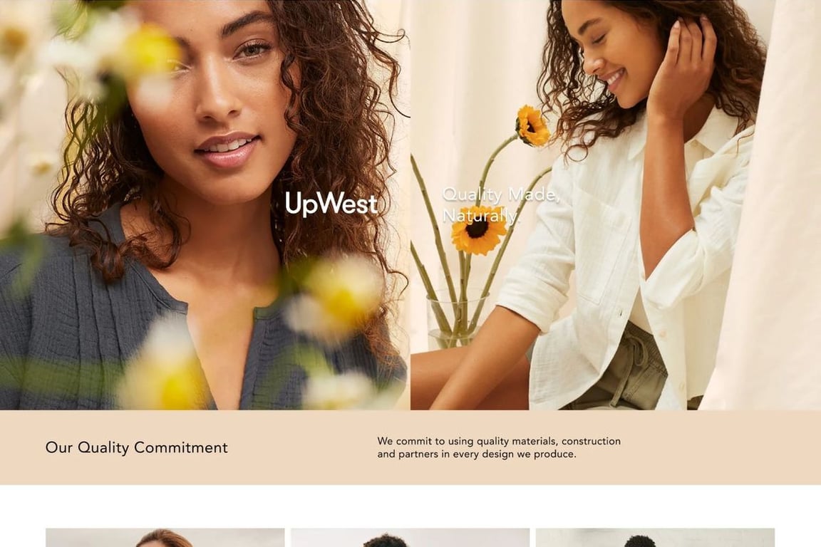 UpWest homepage