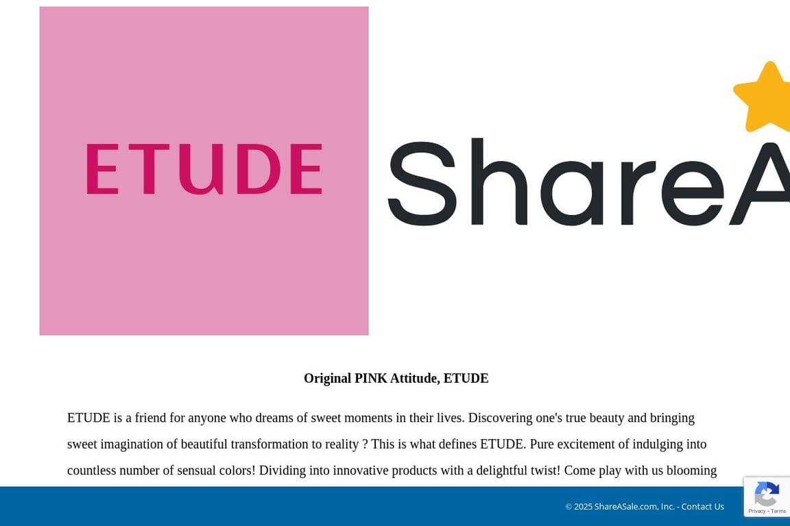 ETUDE affiliate program signup page