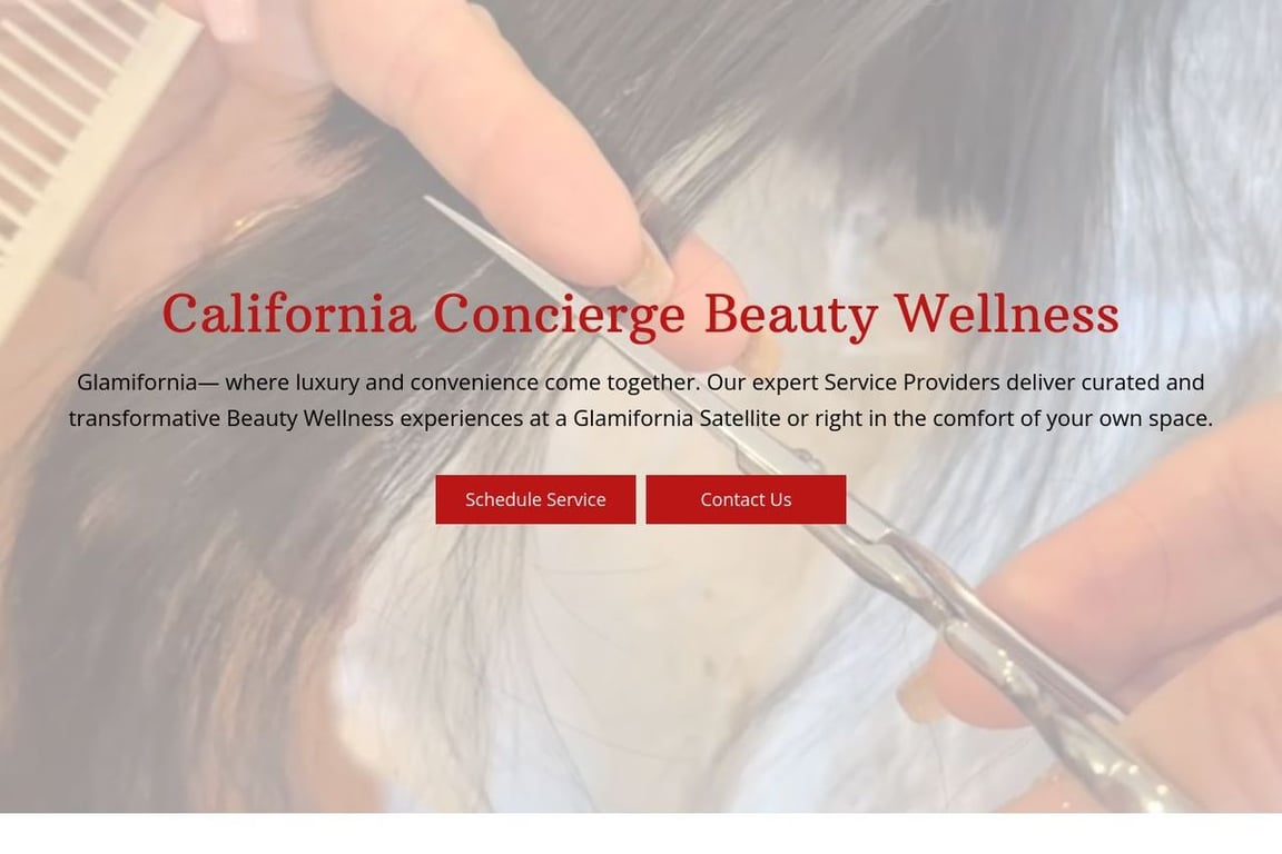 Glamifornia homepage