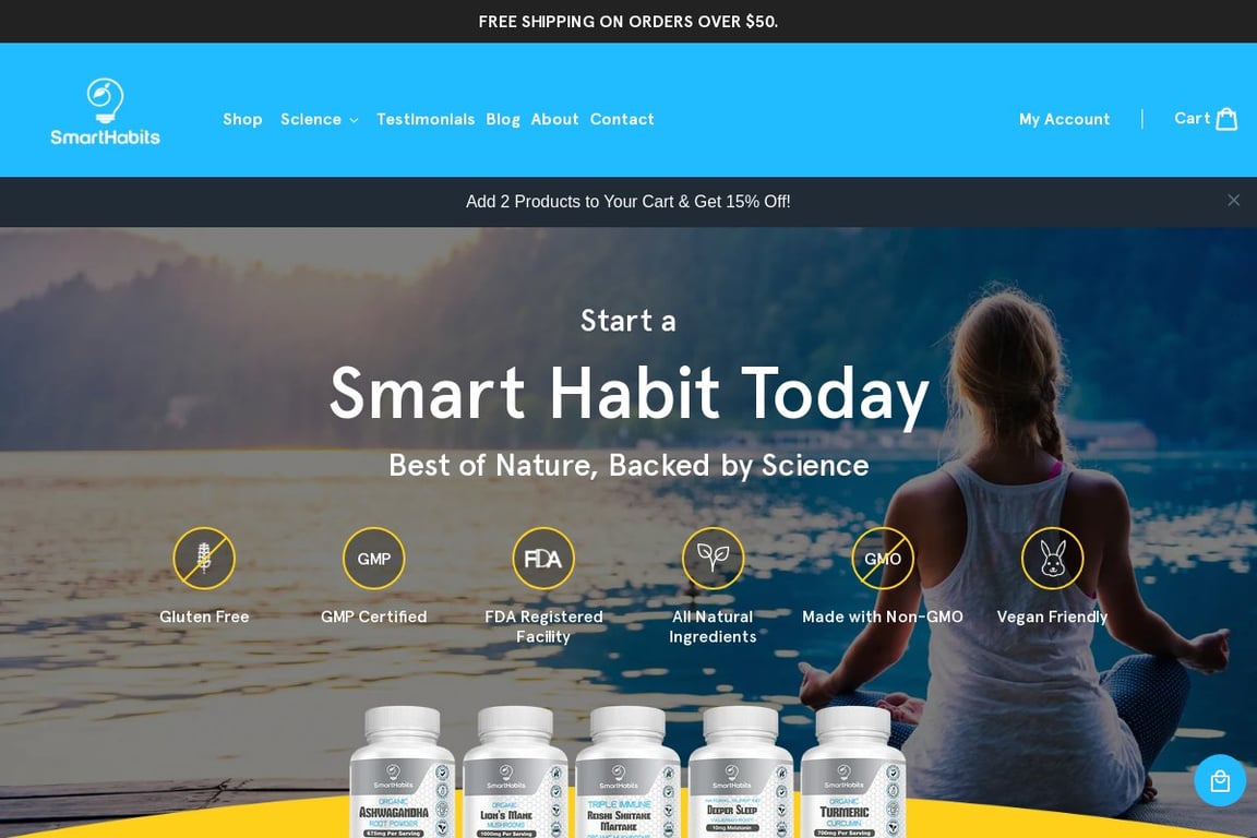 SmartHabits homepage