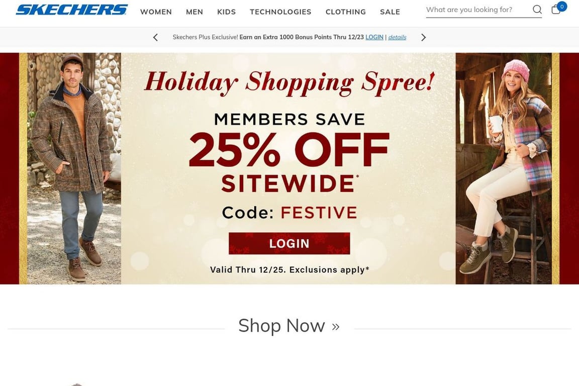 Skechers homepage sale