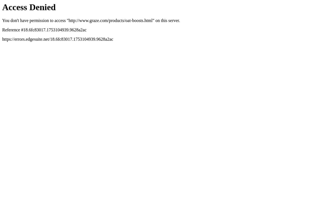 Graze Shop homepage