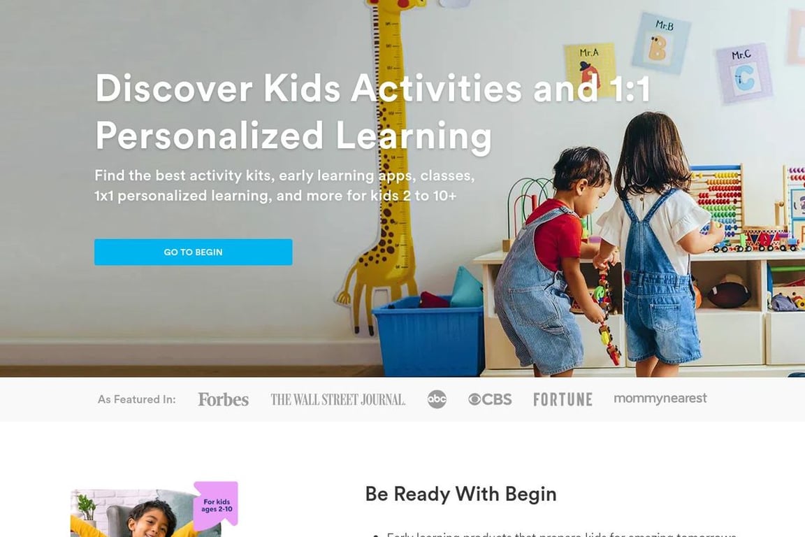 KidPass homepage