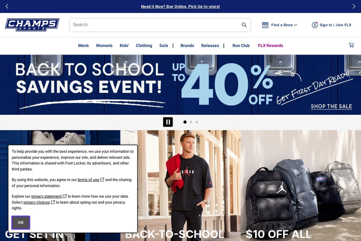 Eastbay affiliate program signup page