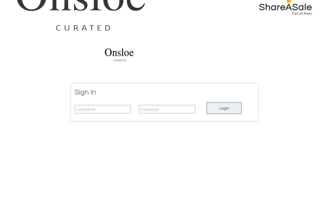 Onsloe affiliate program signup page