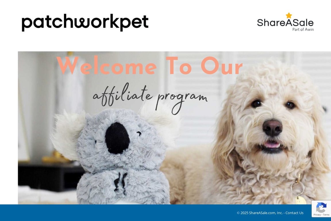 Patchwork Pet affiliate program signup page