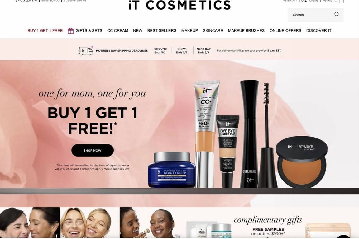 It Cosmetics, LLC. homepage