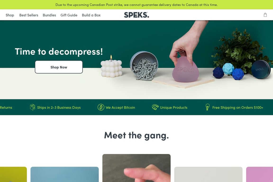SPEKS Preferred homepage