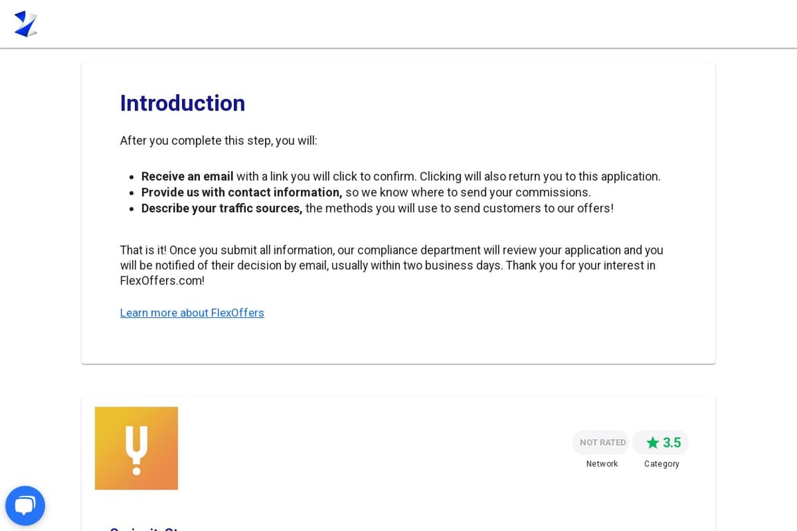 CuriosityStream affiliate program signup page