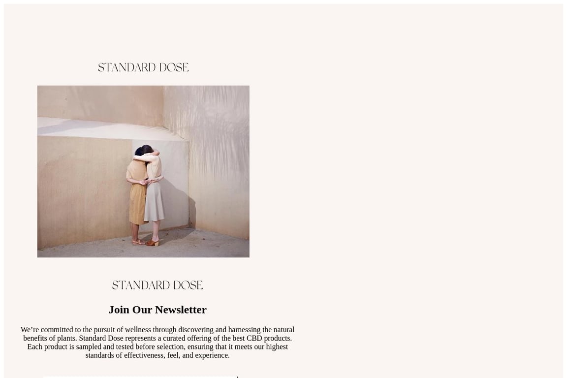 Standard Dose homepage