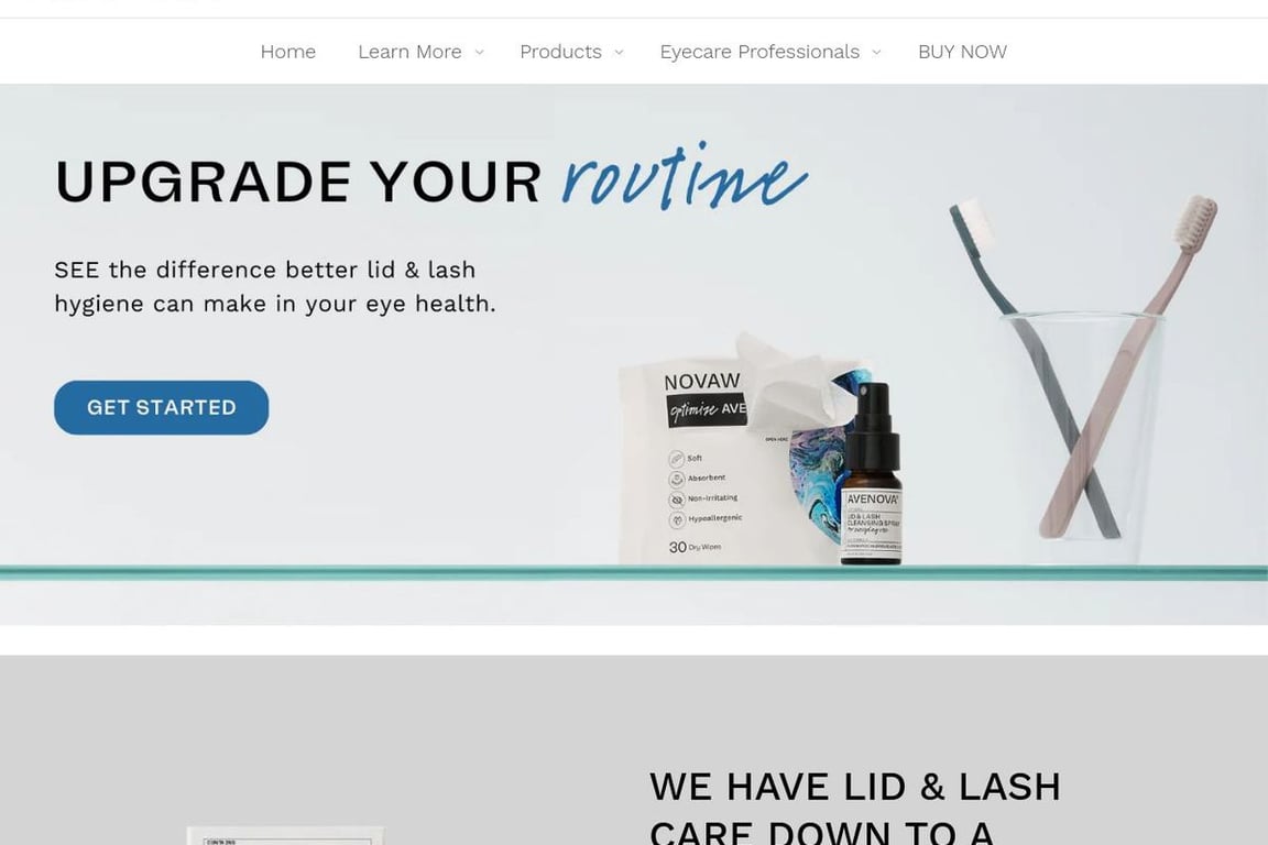 Avenova homepage