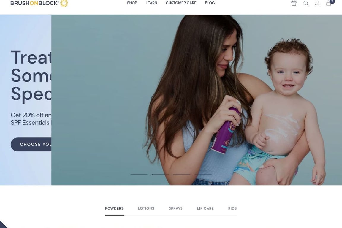 BrushOnBlock homepage