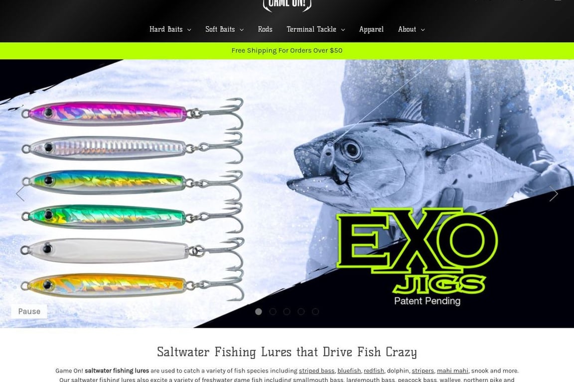 Game On homepage