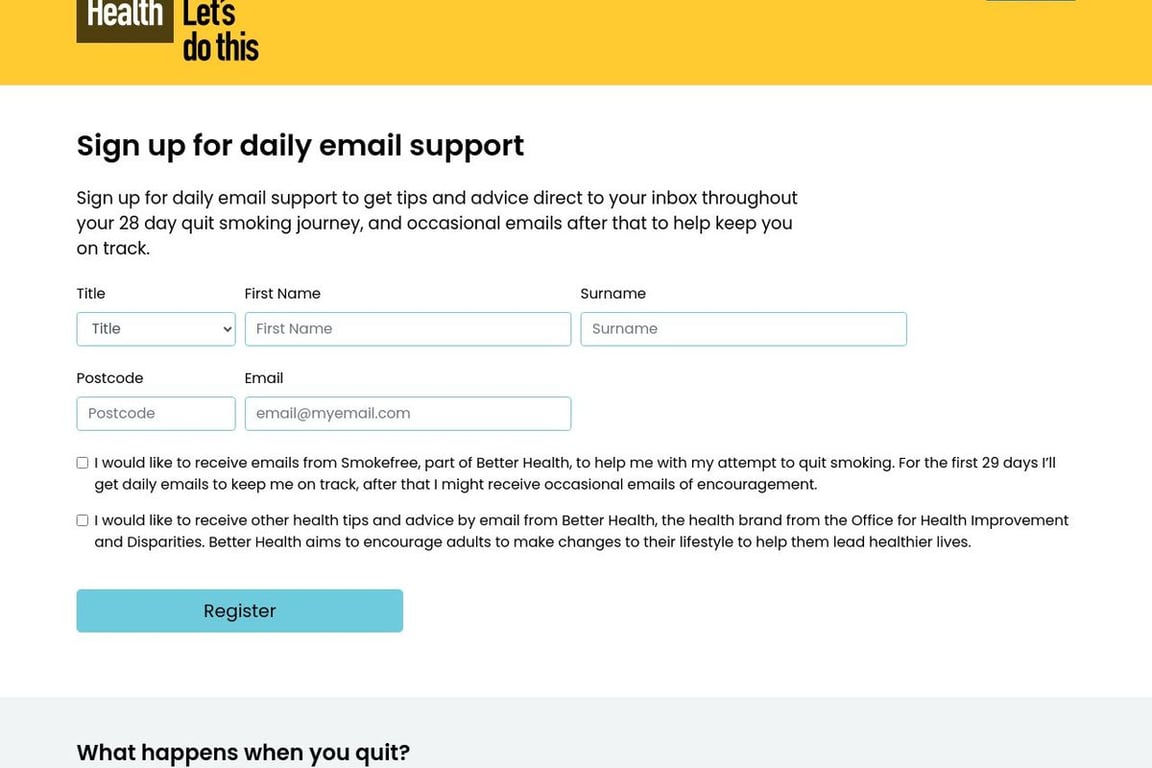 Stoptober homepage