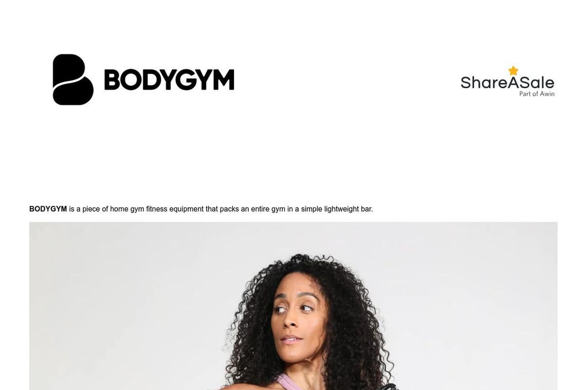 BODYGYM affiliate program signup page