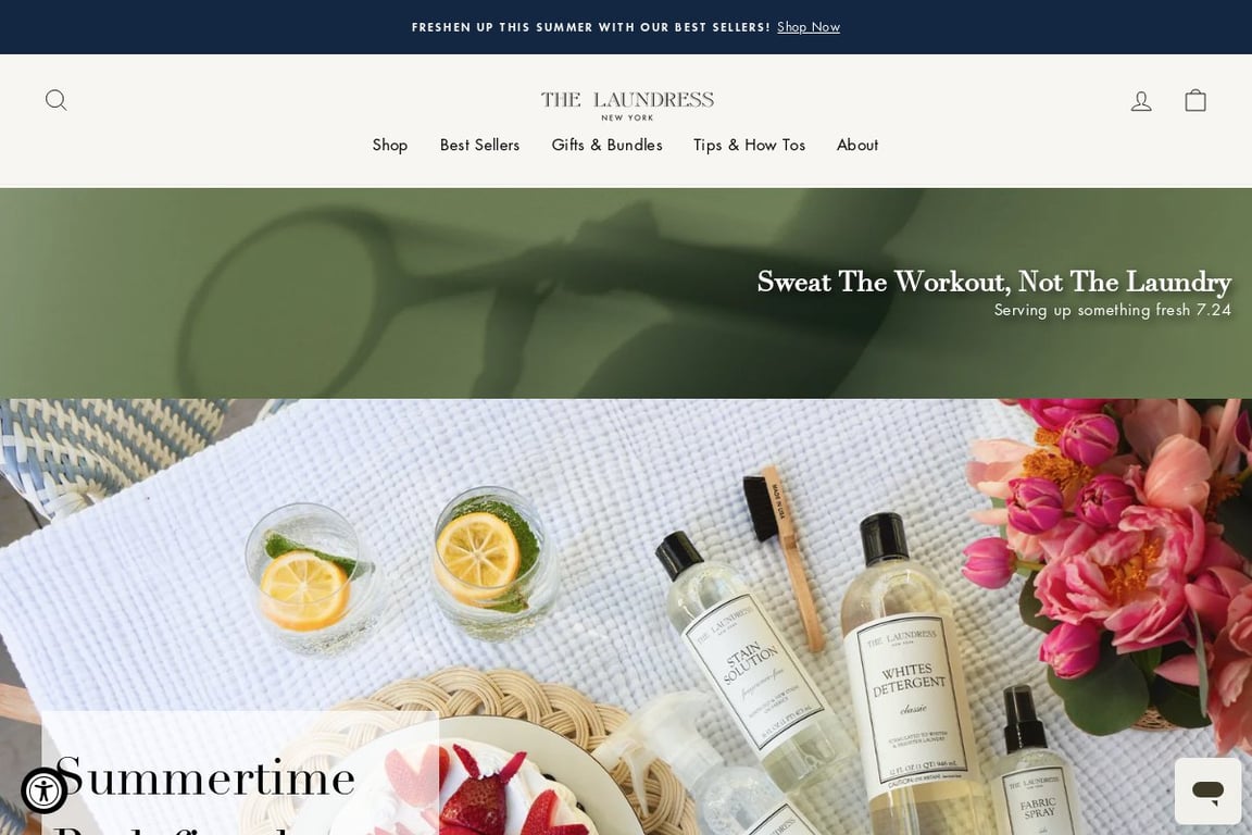 The Laundress homepage