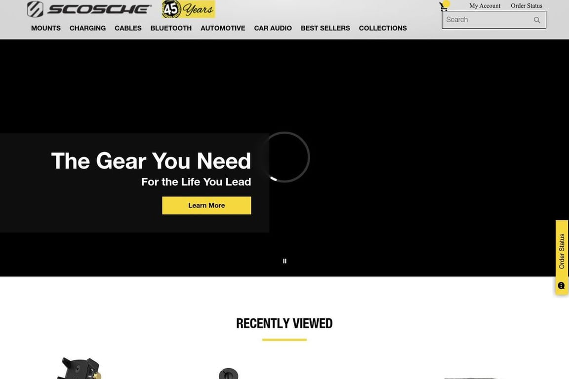 Scosche homepage
