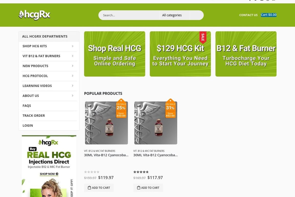 World Fitness Group (hcgRx) homepage