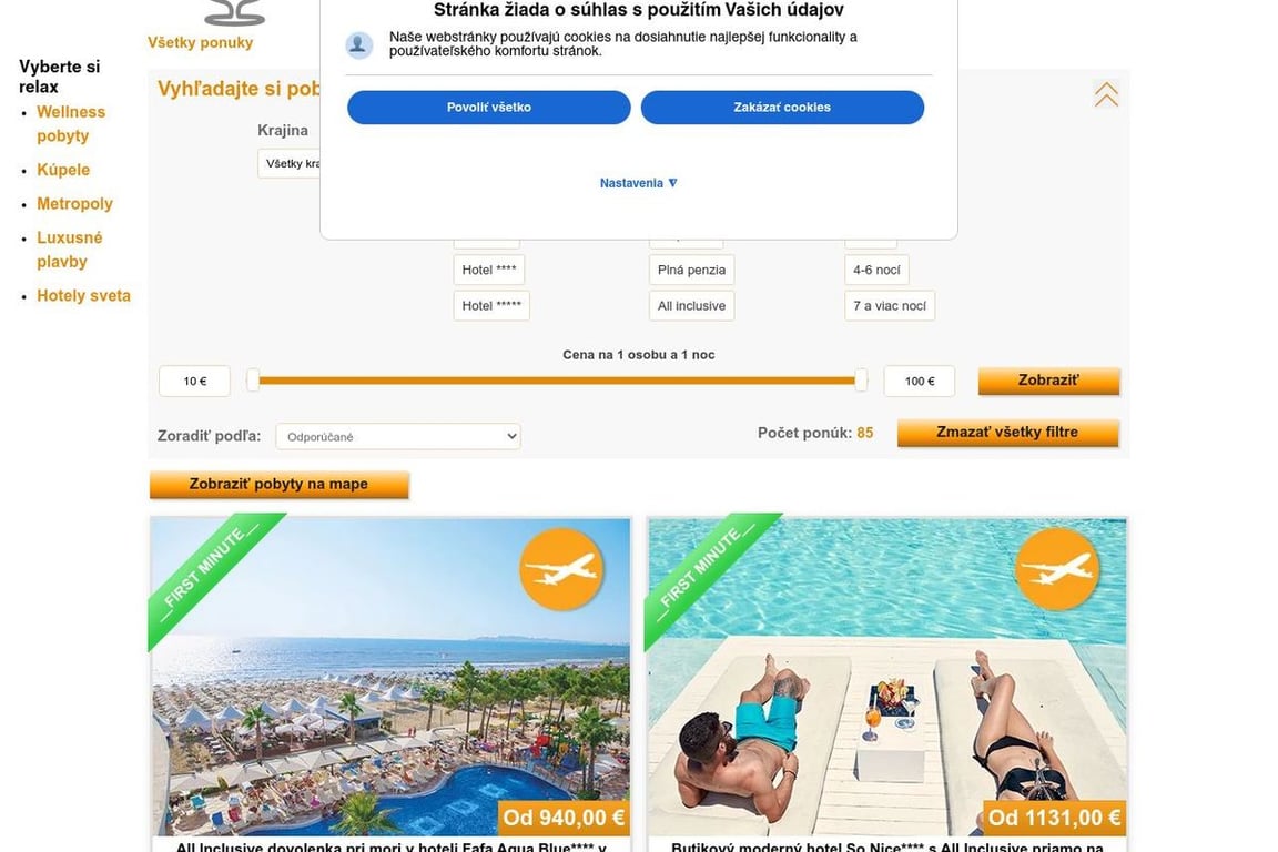 CND Travel homepage