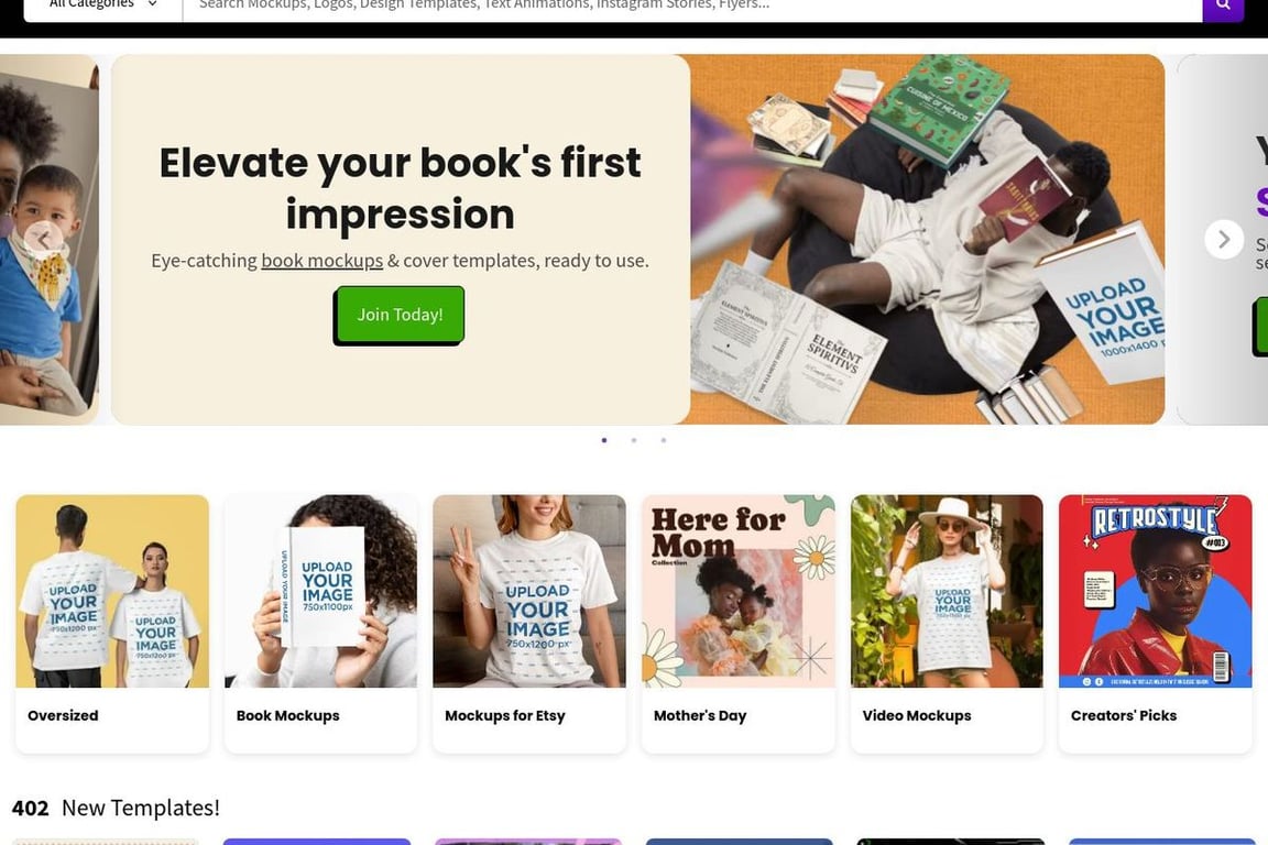 Envato Placeit homepage