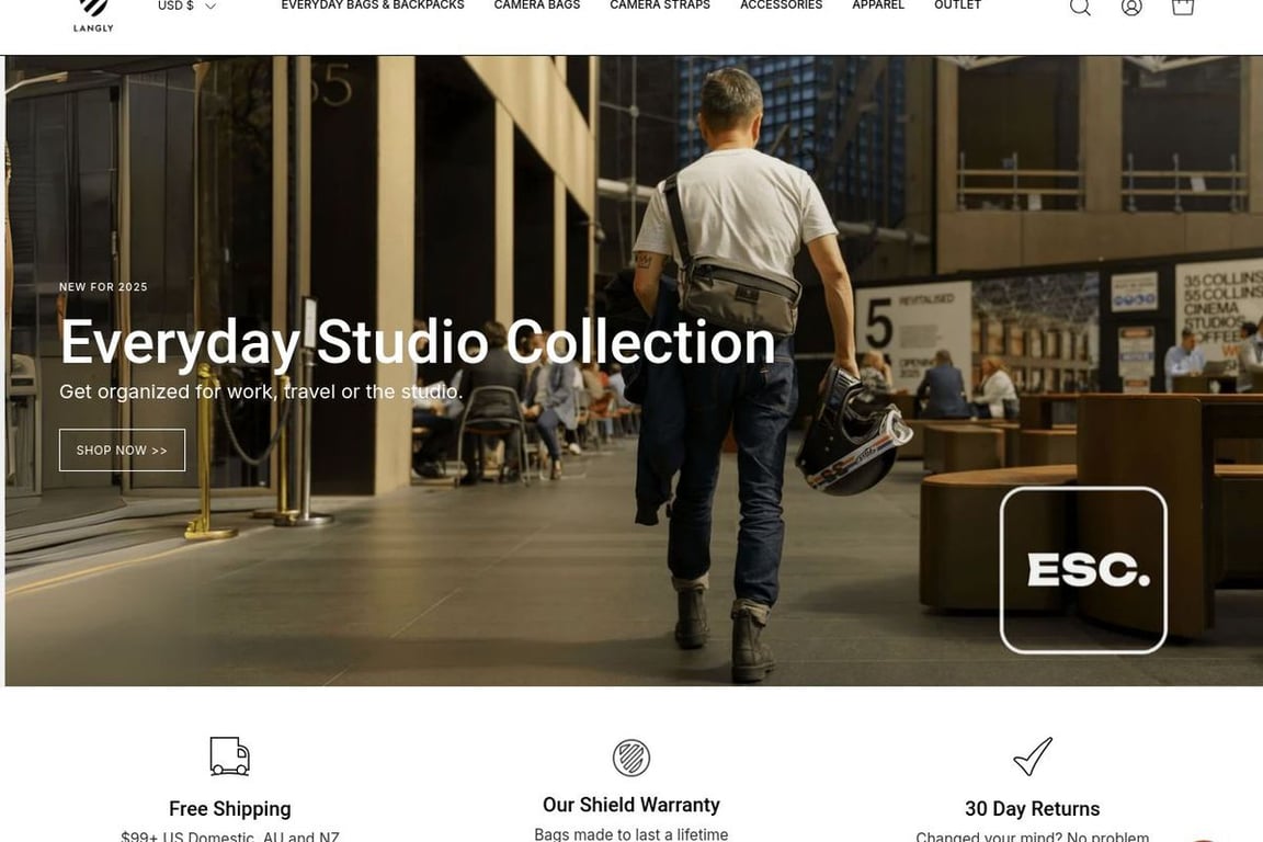 Langly Co homepage
