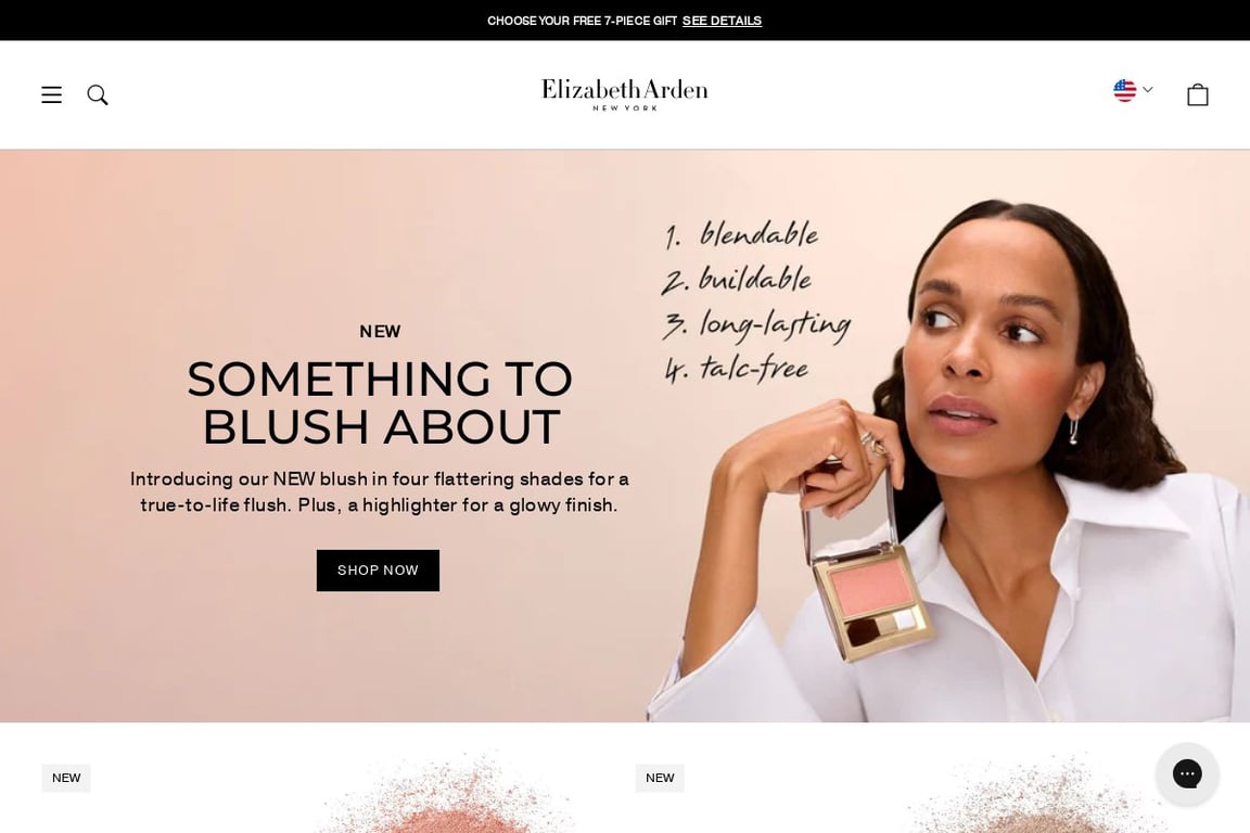 Elizabeth Arden homepage