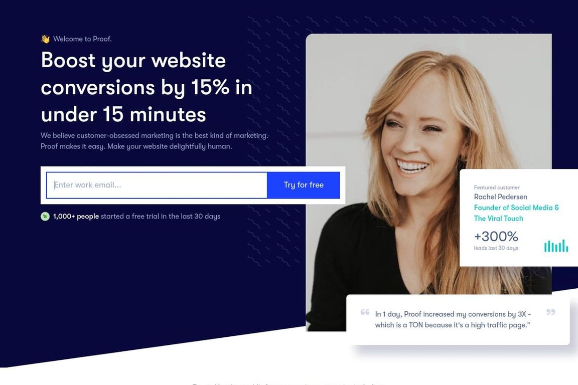 Proof homepage
