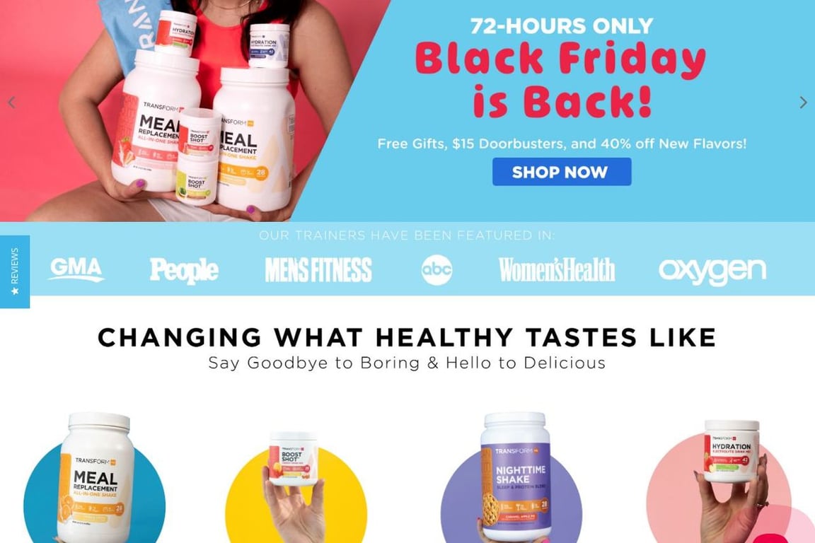 TransformHQ homepage