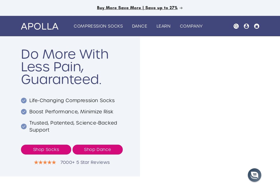 Apolla Performance homepage