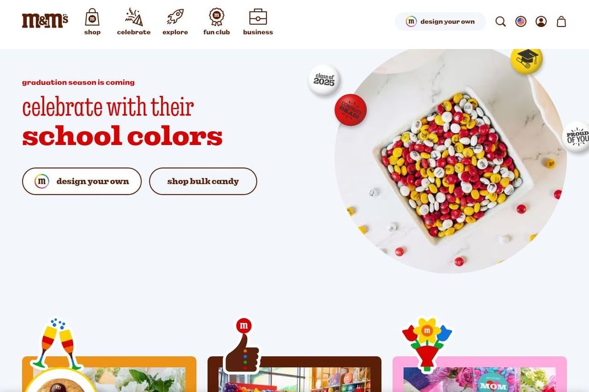 My M&M’s homepage