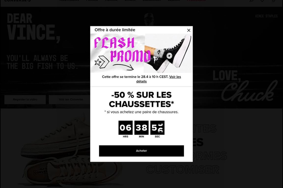 Converse FR homepage