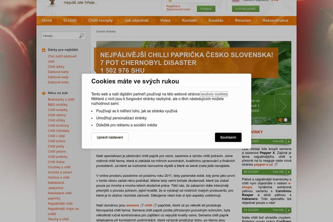 Seminka-chilli homepage