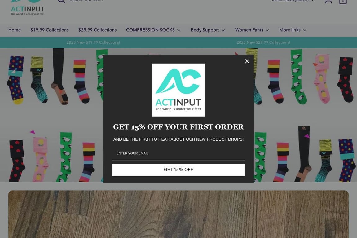 Actinput homepage