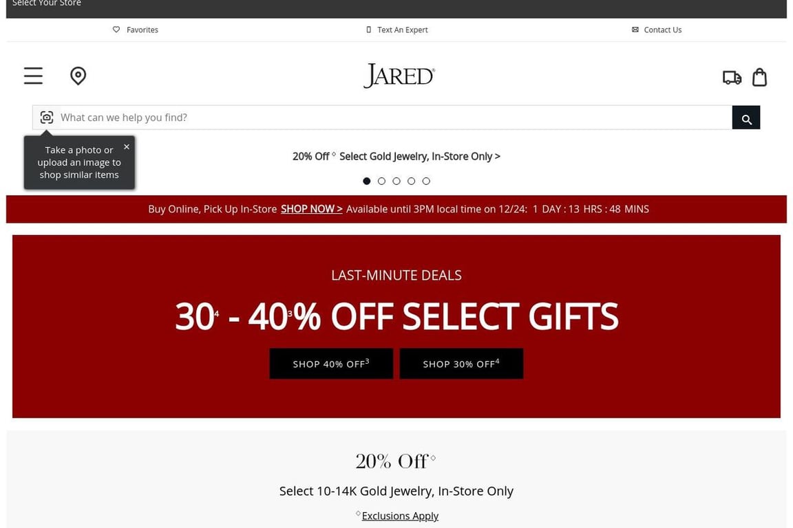 Jared hot sale jewelry coupon