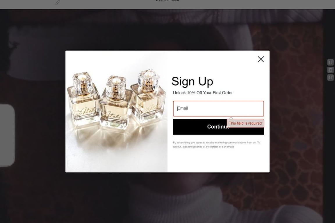 Natalie Fragrance homepage
