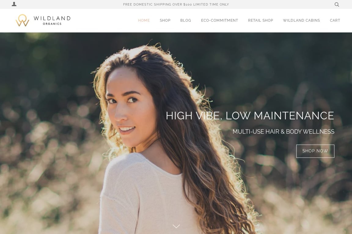 Wildland Organics homepage