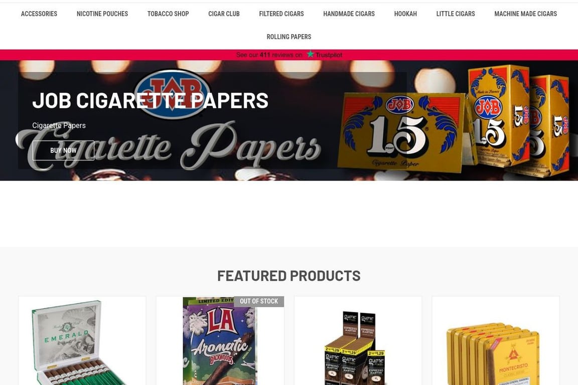 Buitrago Cigars homepage