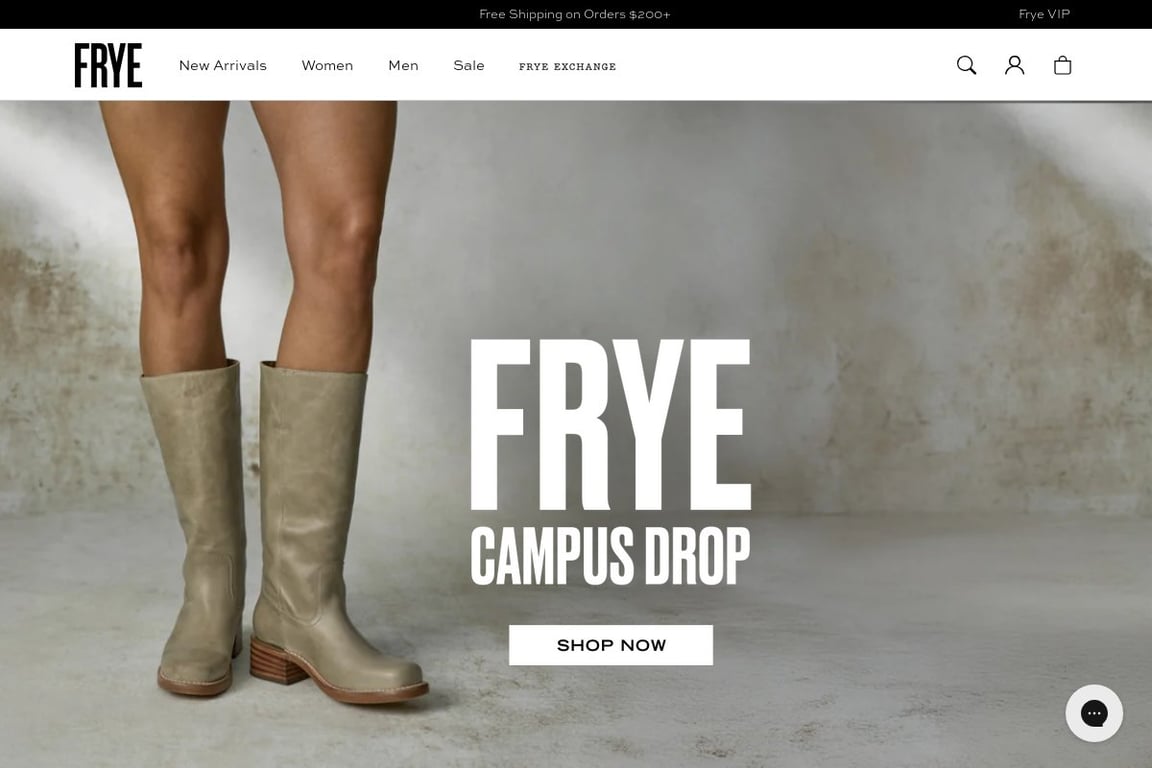 Frye Affiliate Program homepage