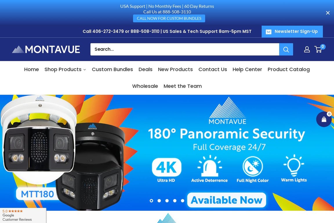 Montavue homepage