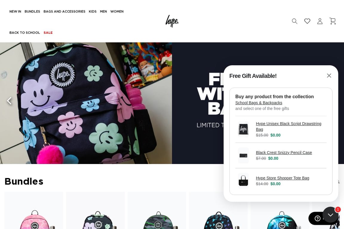 JustHype homepage