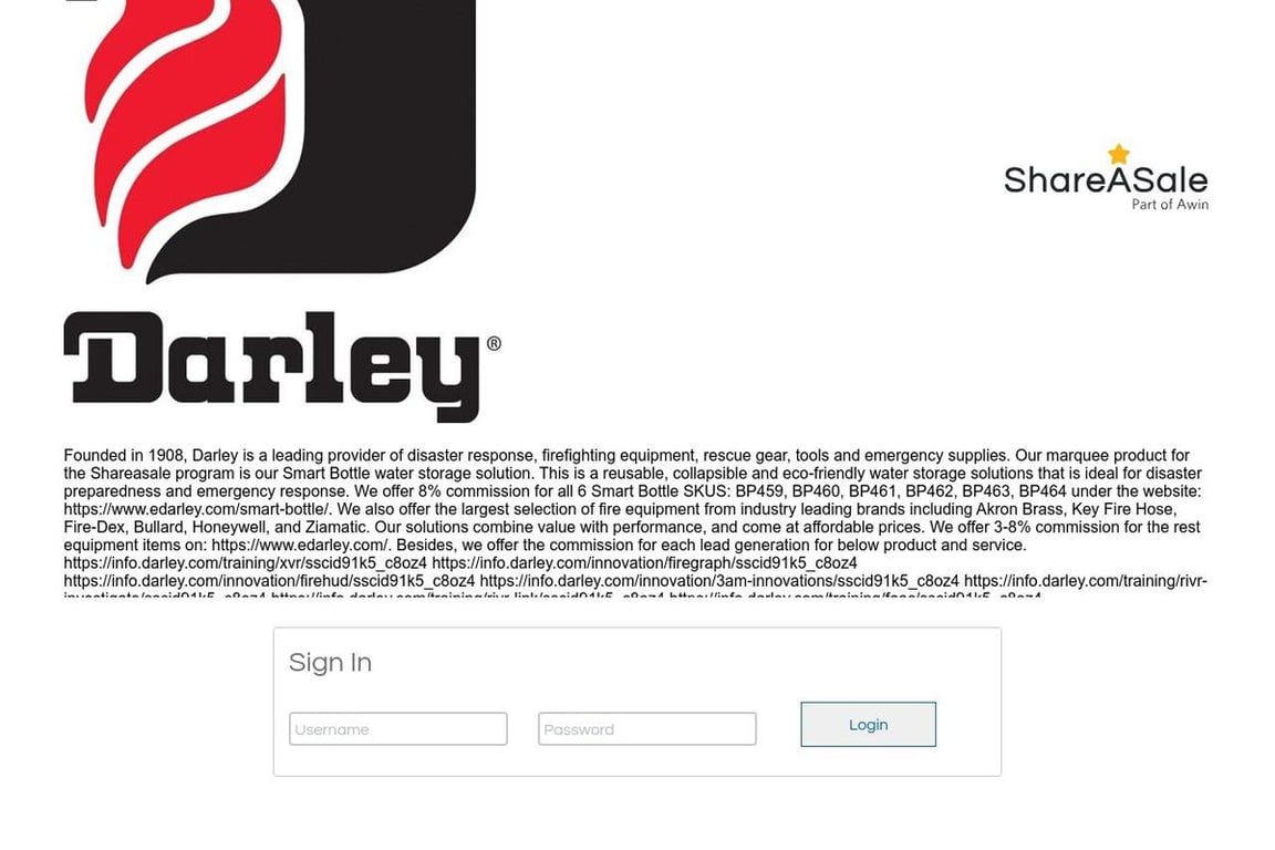 EDarley.com affiliate program signup page