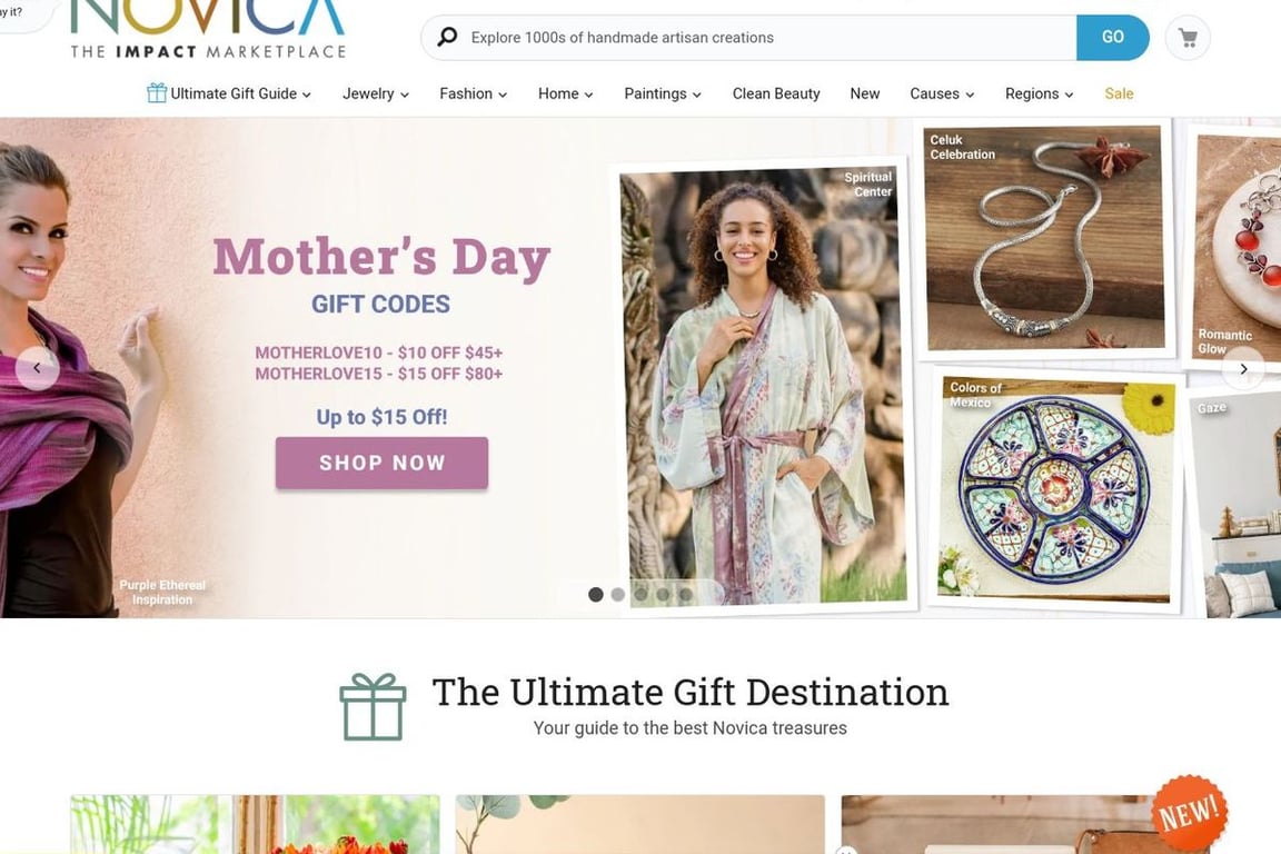 Novica homepage