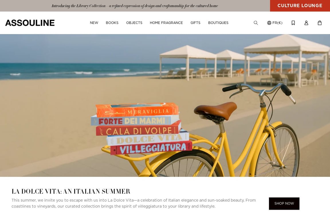 Assouline homepage