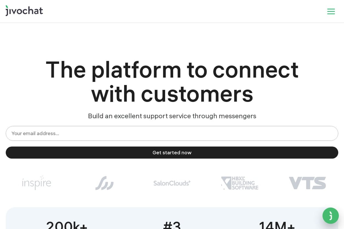 JivoChat homepage