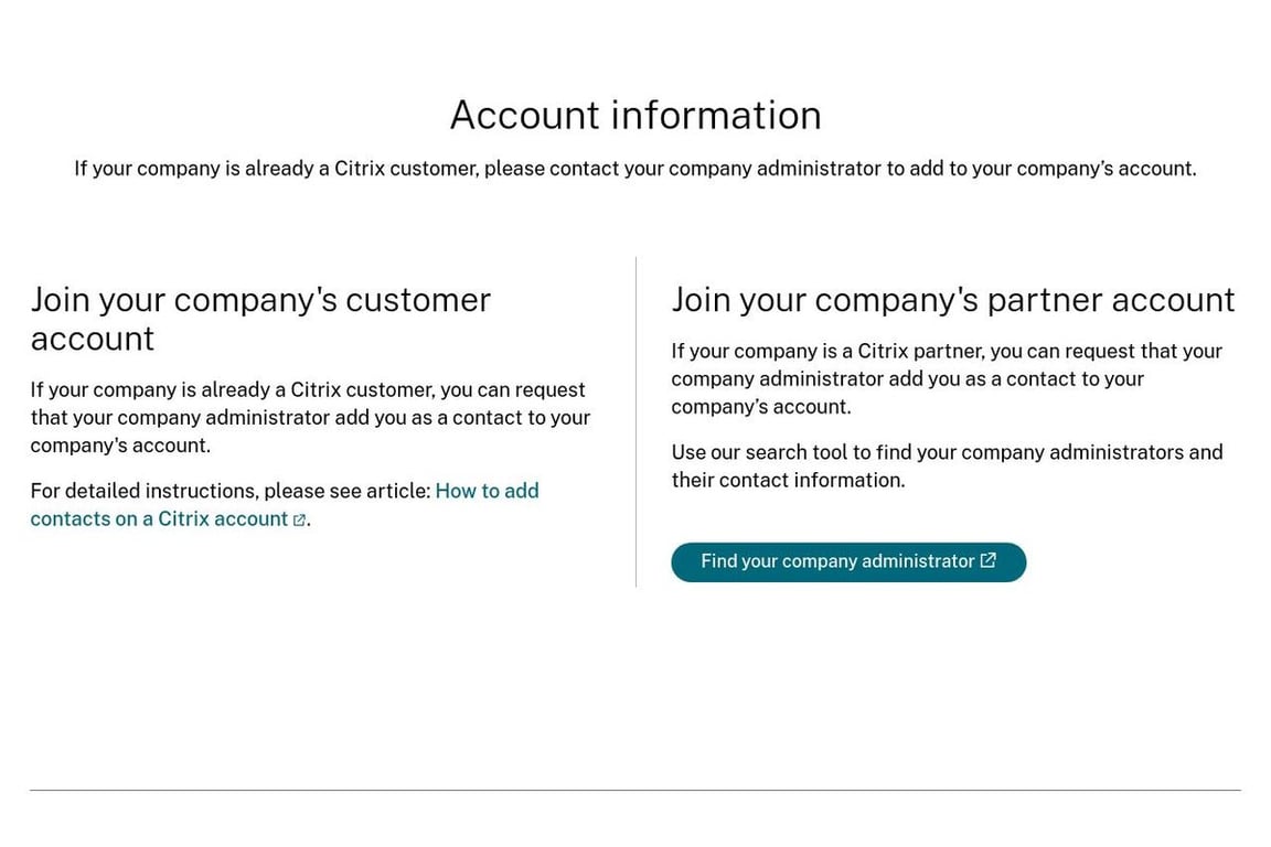 Citrix affiliate program signup page