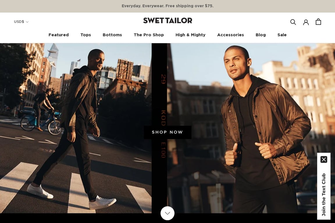 Swet Tailor homepage